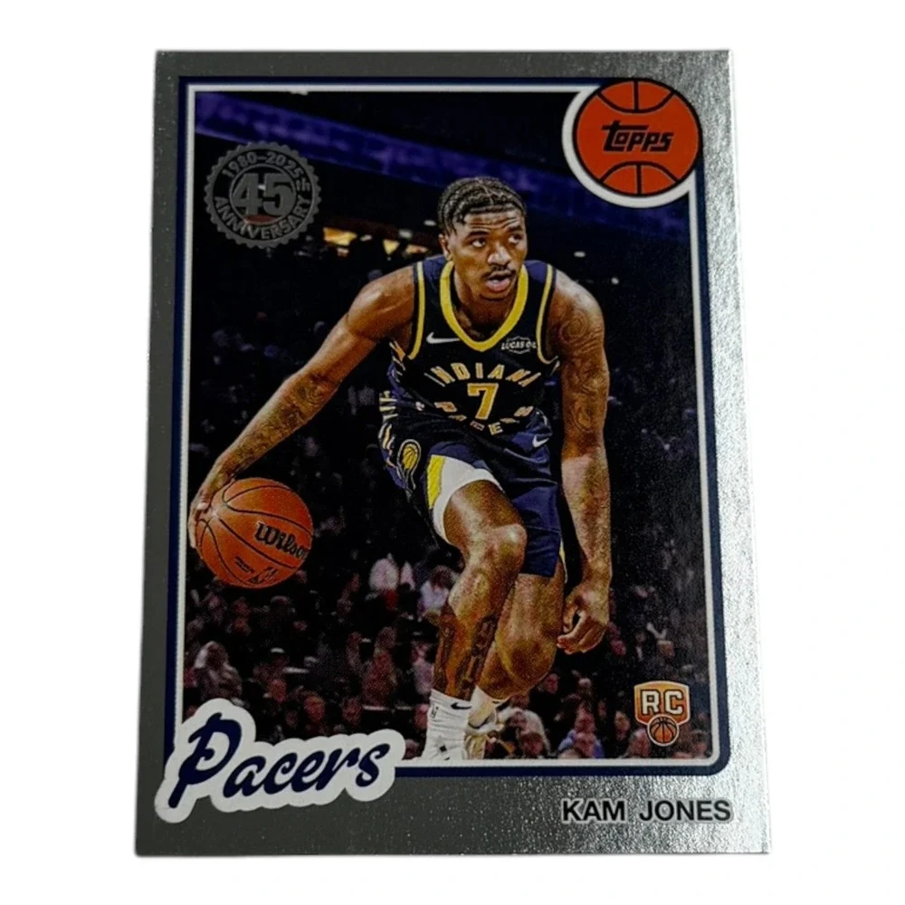 2025 Topps Kam Jones Indiana Pacers‎ RC Rookie 1980 45th Anniversary #80BK-81